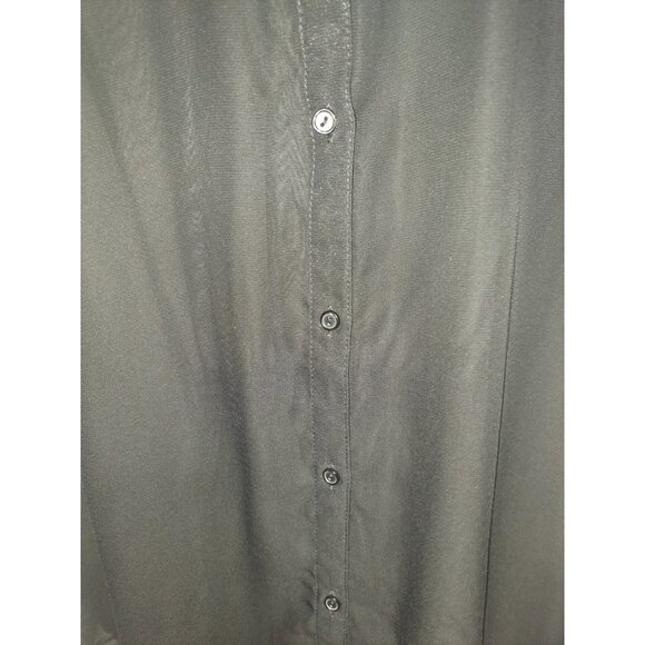 No Boundaries Womens XL Black Lace Sheer Button Front Sleeveless Blouse Top15-17 - Picture 5 of 5